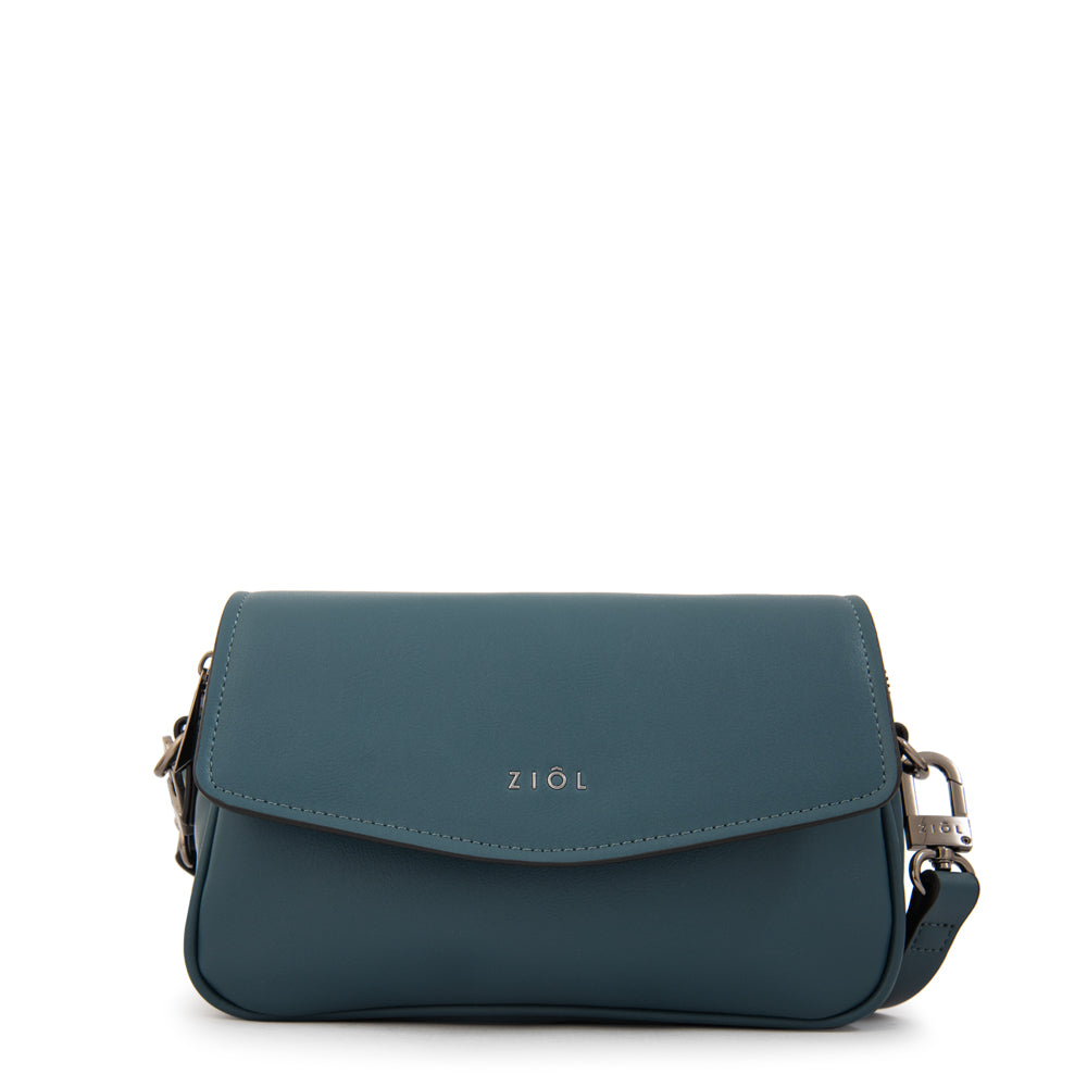 Cartera bandolera roma pequeña azul
