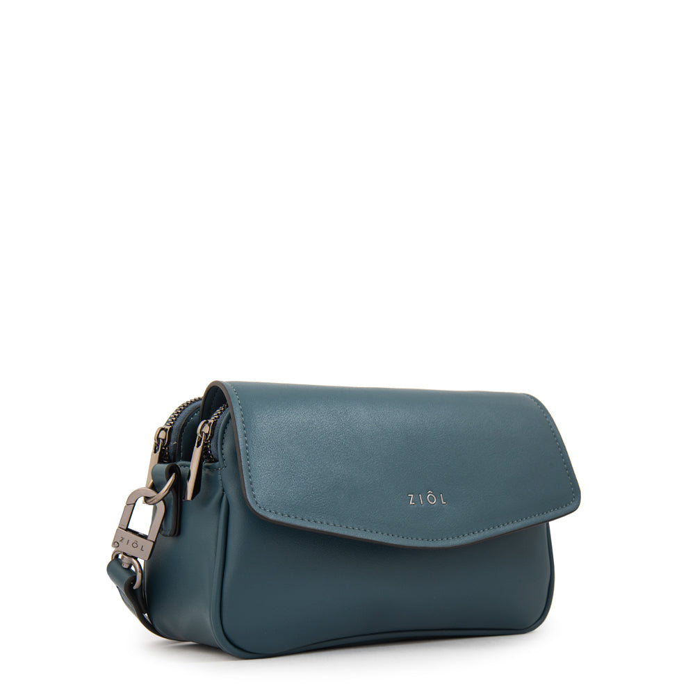 Cartera bandolera roma pequeña azul