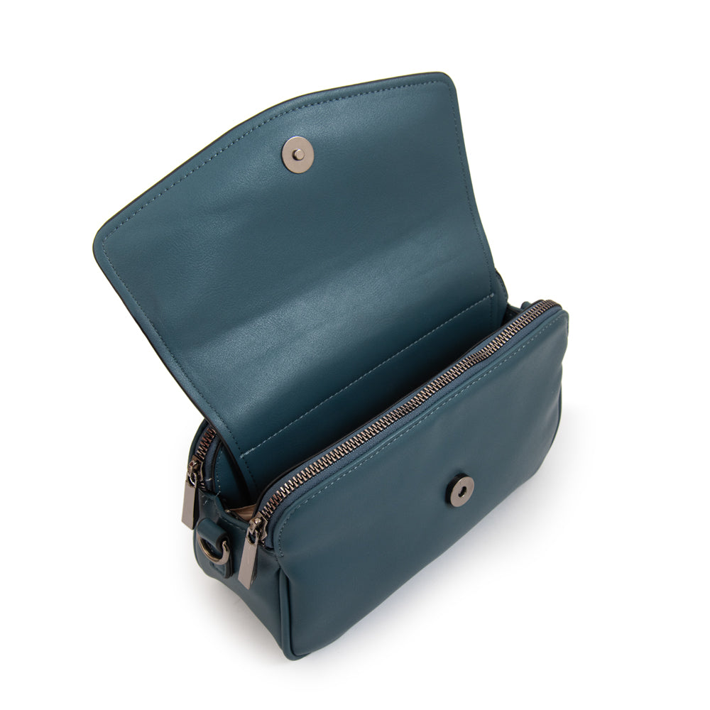 Cartera bandolera roma pequeña azul