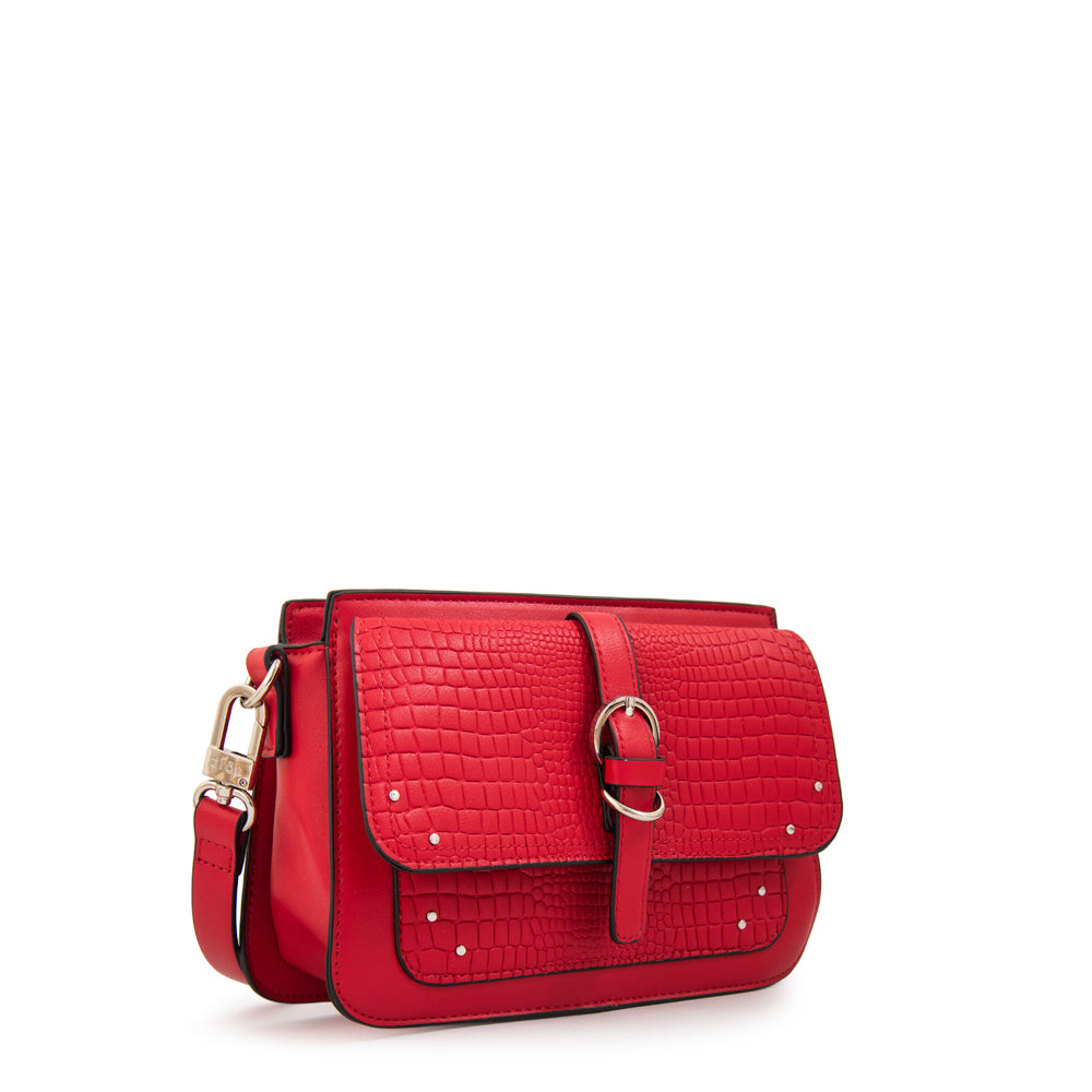 Cartera bandolera lucrecia pequeña rojo