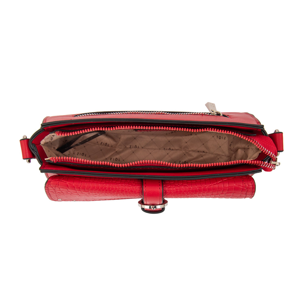 Cartera bandolera lucrecia pequeña rojo