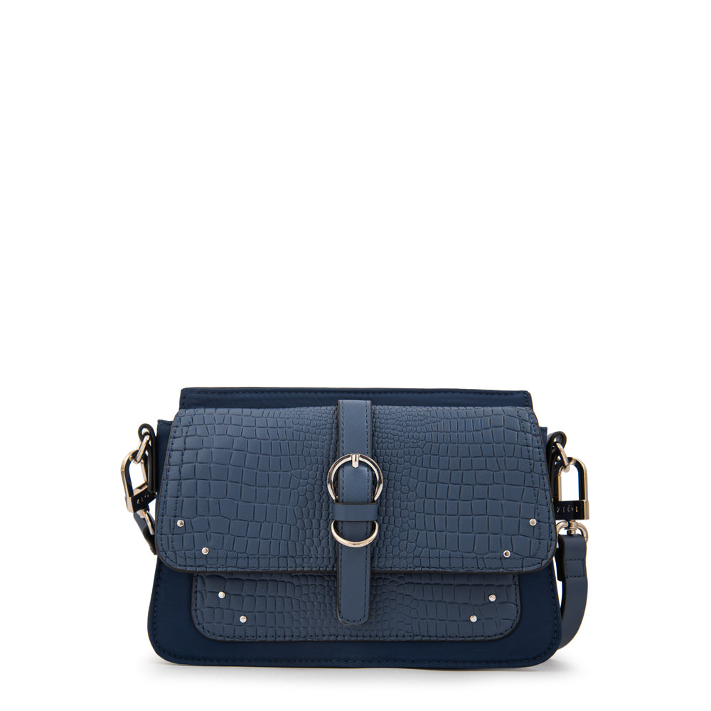 Cartera bandolera lucrecia pequeña azul