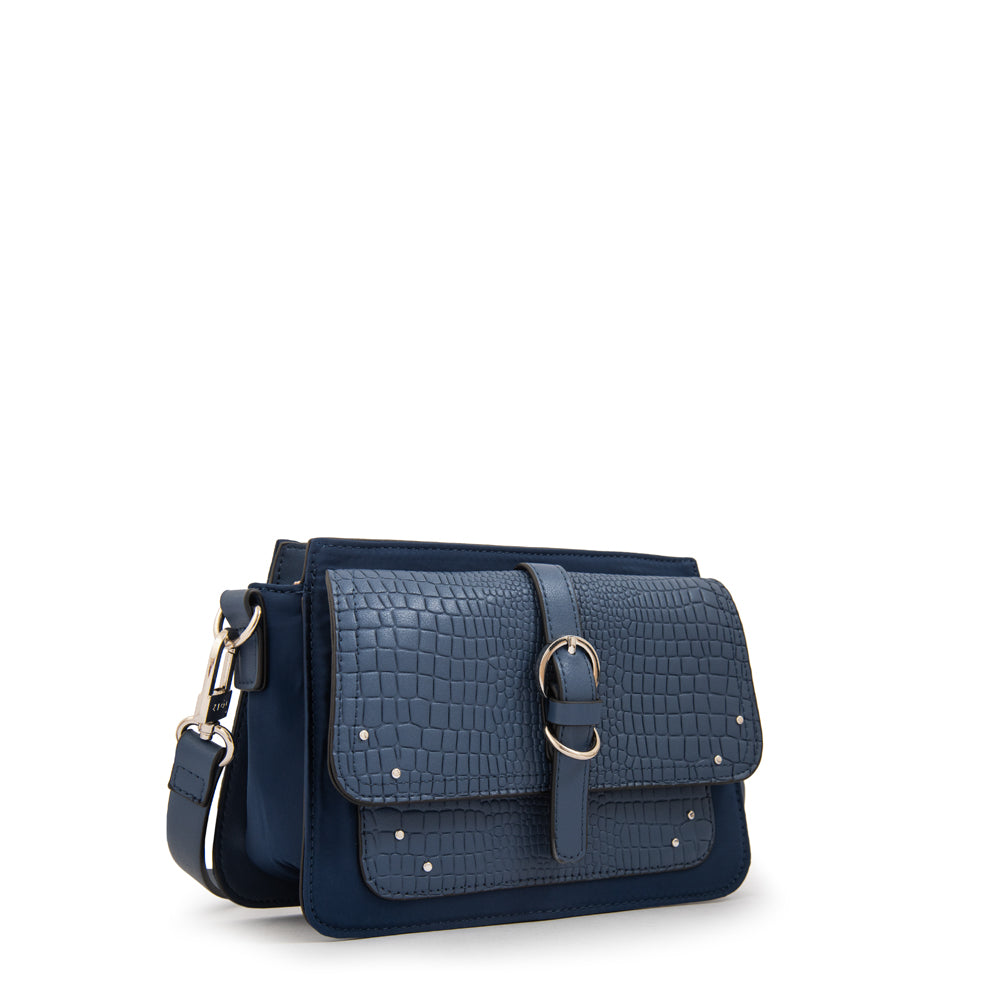 Cartera bandolera lucrecia pequeña azul