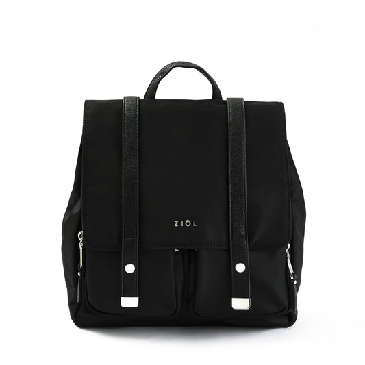 Mochila con tapa mediana erzurum negro