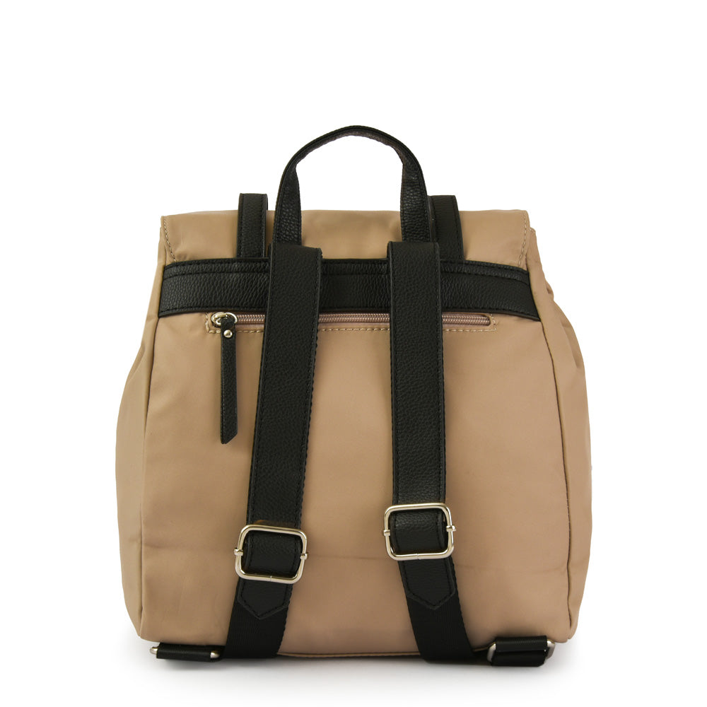 Mochila con tapa erzurum mediana taupe