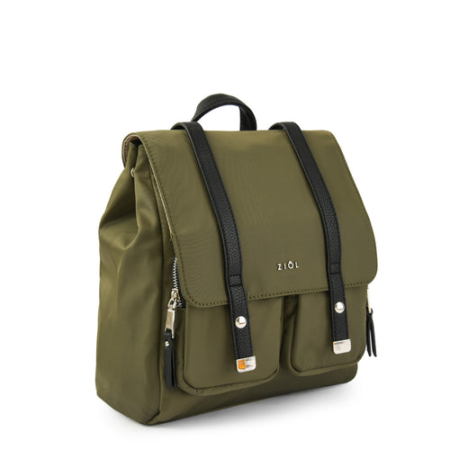 Mochila con tapa erzurum mediano verde oliva
