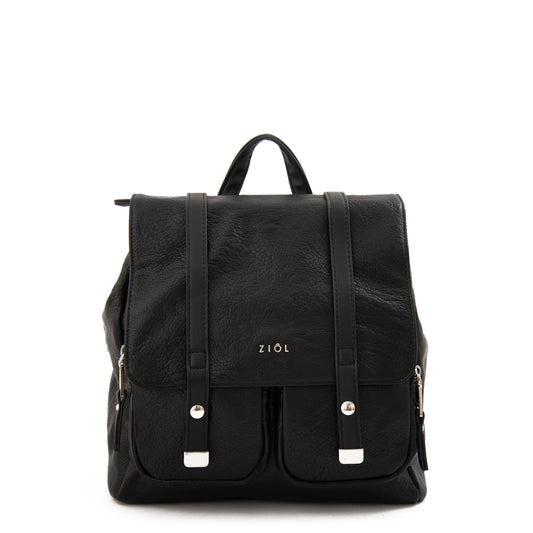 Mochila con tapa mediana erzurum negro especial