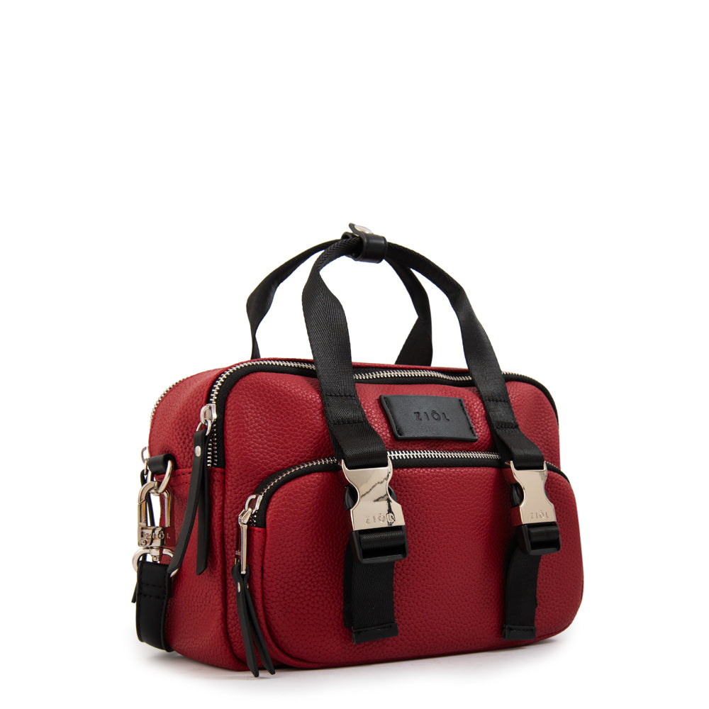 Cartera bandolera dorina mediana rojo