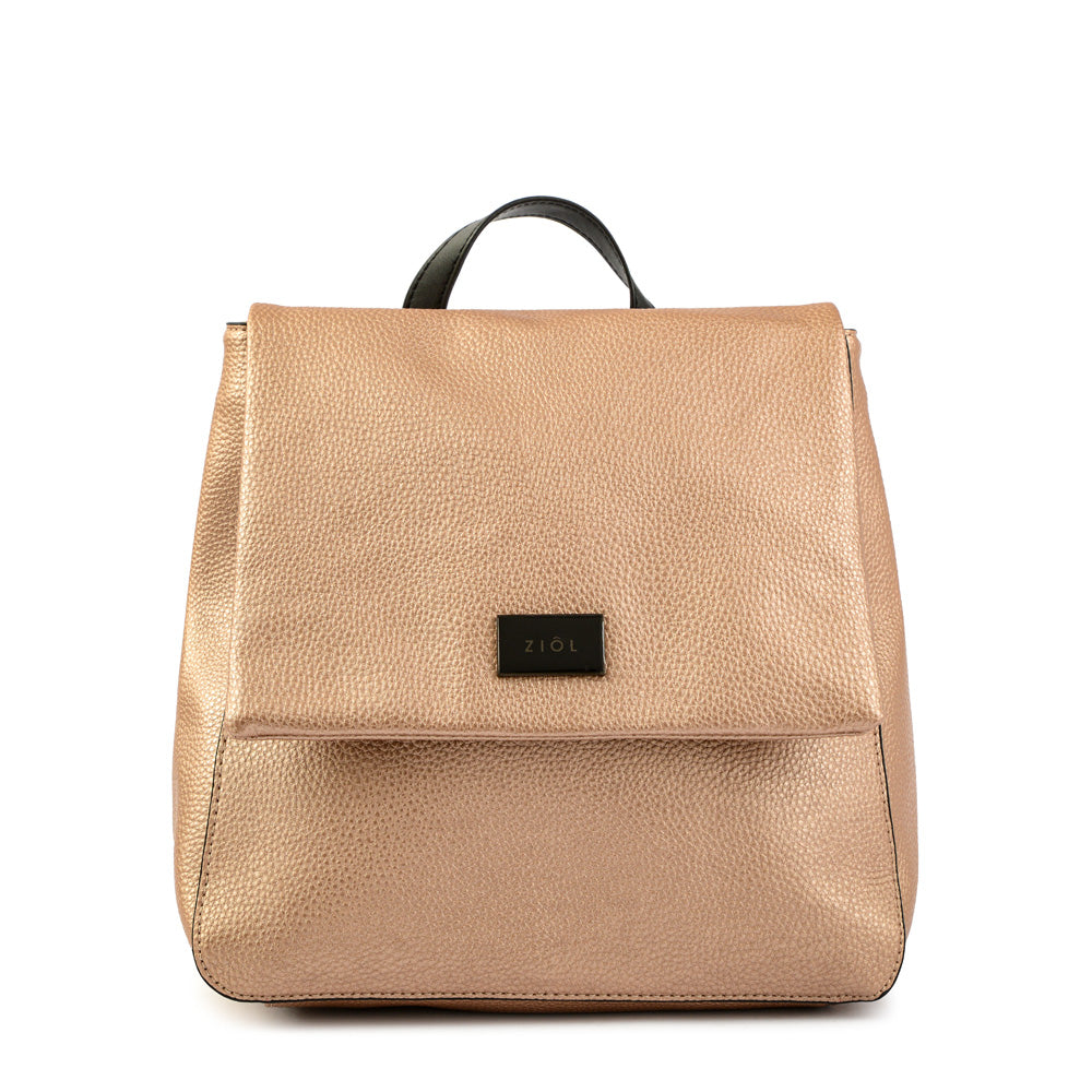 Mochila con tapa charlize mediana