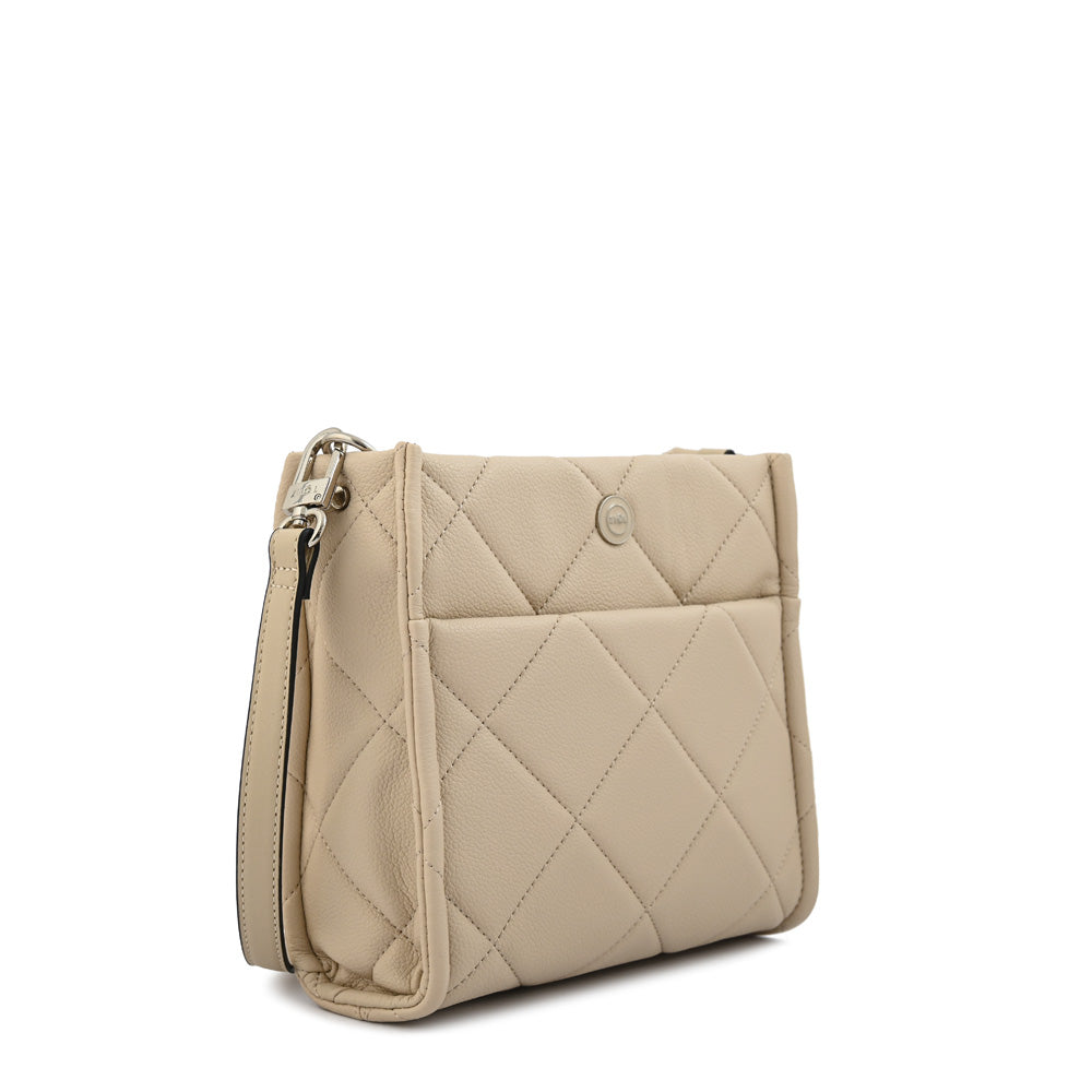 Cartera bandolera fiora mediana beige