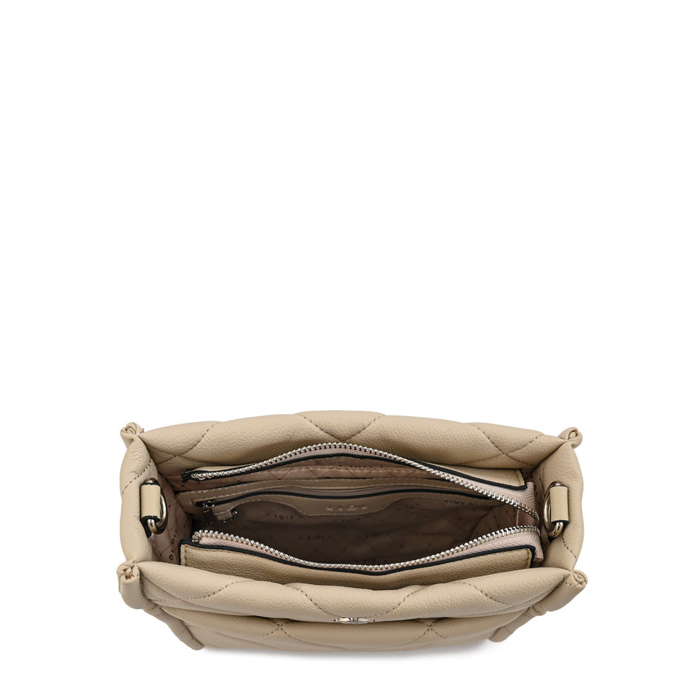 Cartera bandolera fiora mediana beige