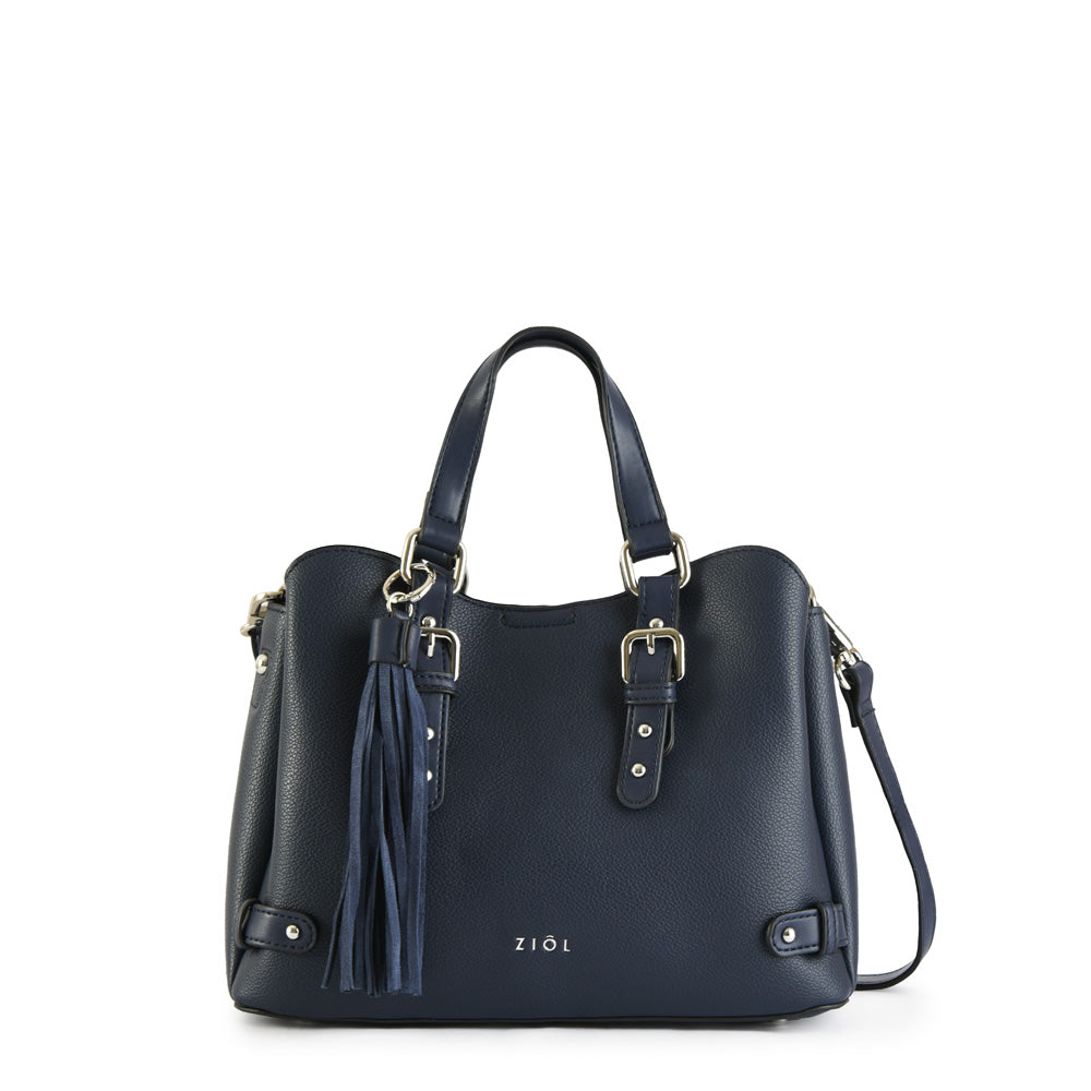 Cartera bandolera malva mediana