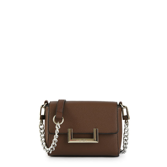 Cartera bandolera pequeña lucca café oscuro