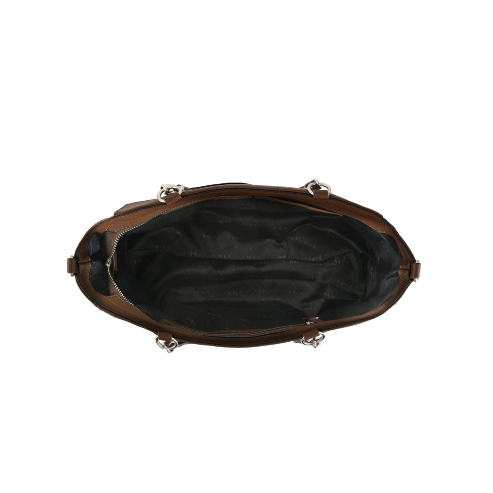 Cartera tote lucca mediana café oscuro