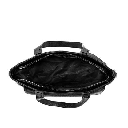 Cartera tote tres divisiones mediana jelena negro