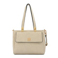 Cartera tote tres divisiones jelena mediana blanco crudo