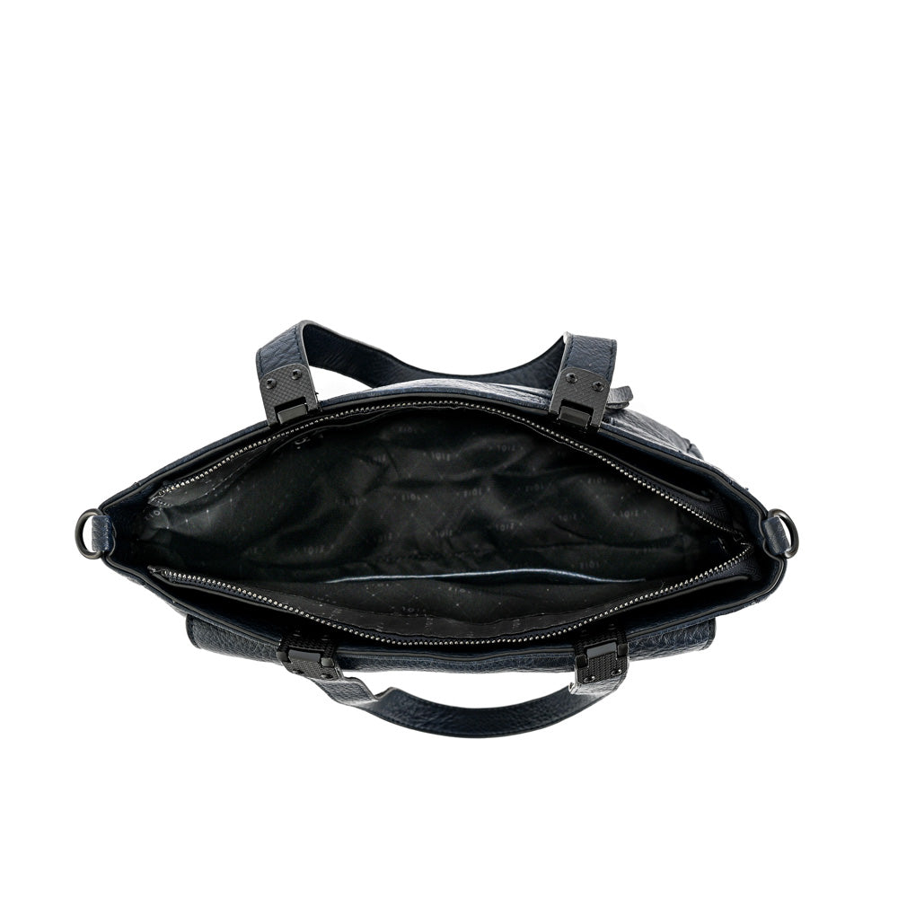 Cartera tote tres divisiones jelena mediana azul oscuro
