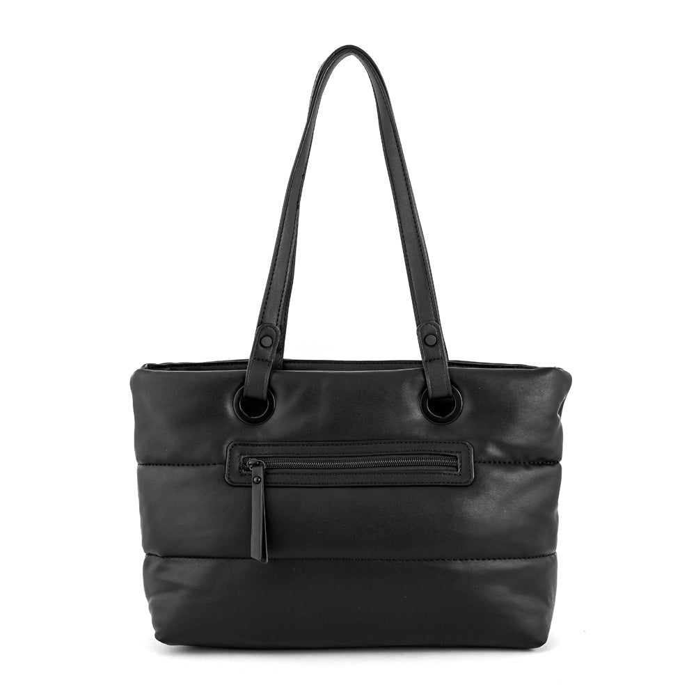 Cartera tote tres divisiones mediana sindra negro – ZiolBags Chile