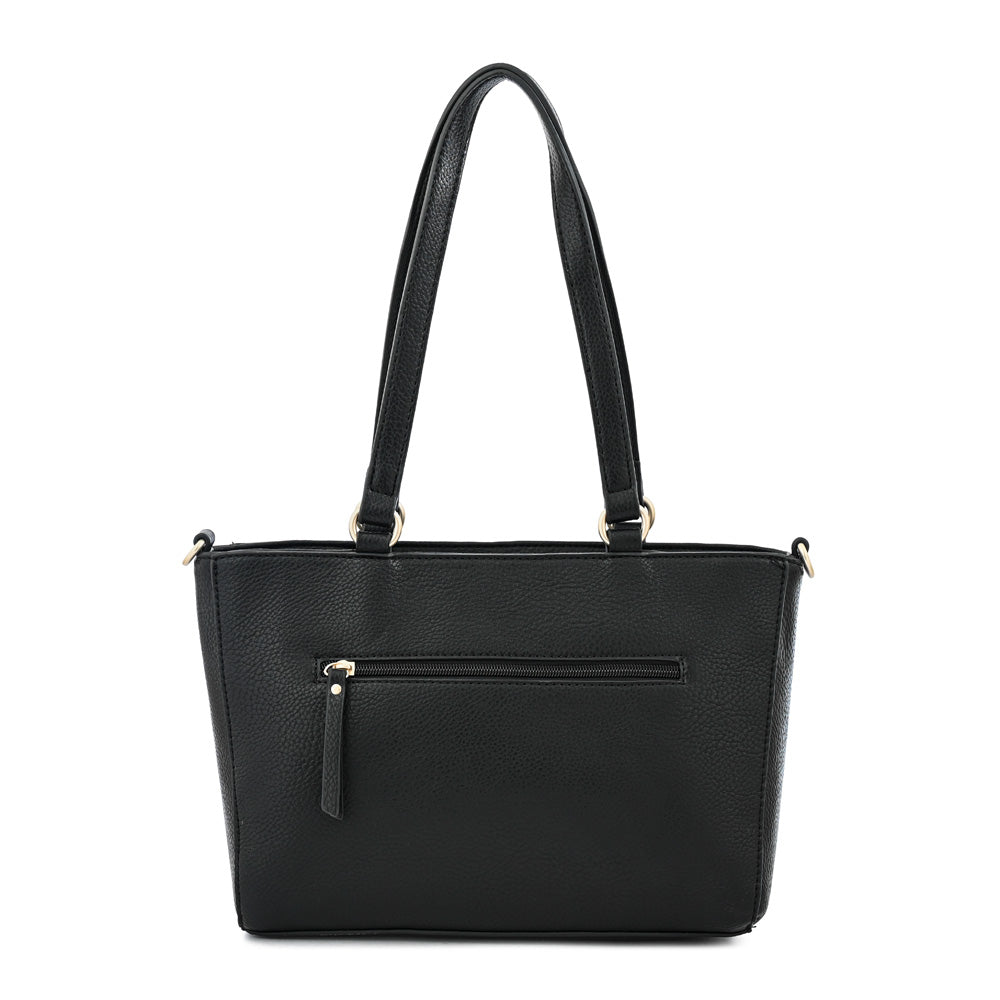 Cartera tote agata mediana negro