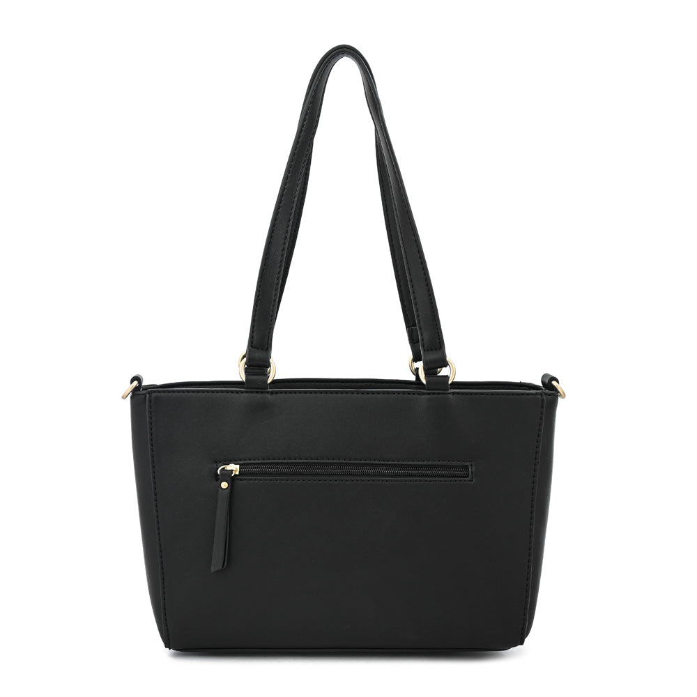 Cartera tote agata mediana negro especial