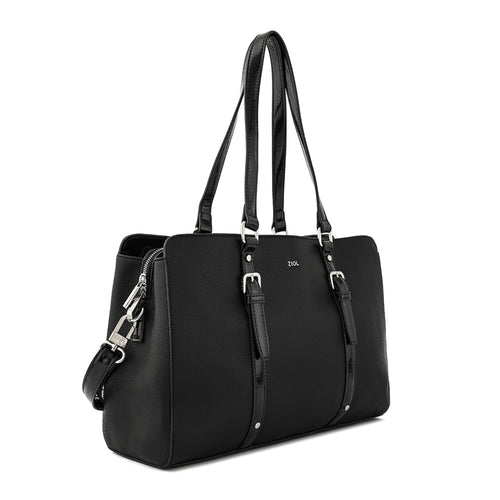 Cartera tote porta notebook dominica grande negro