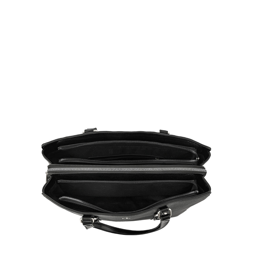 Cartera tote porta notebook dominica grande negro