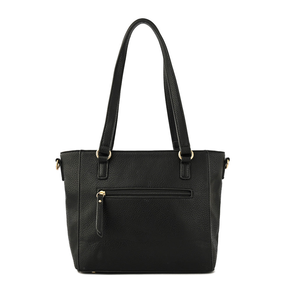 Cartera tote elaia mediana negro