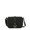 Cartera bandolera con tapa federica pequeña negro especial