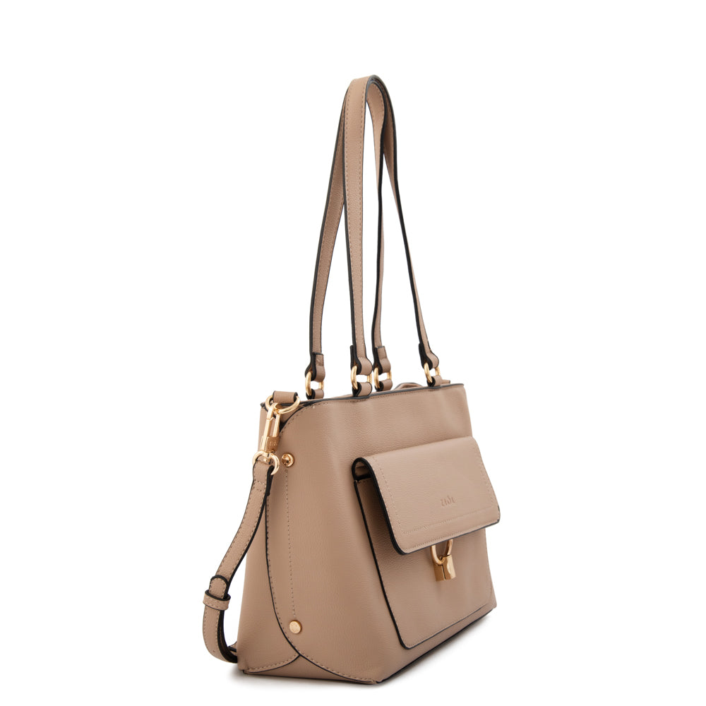 Cartera bandolera griselda mediana beige