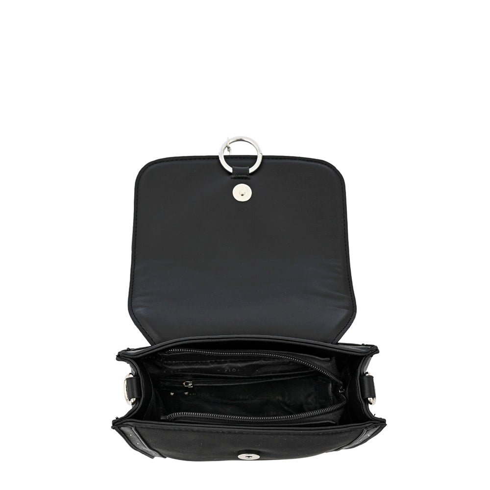 Mochila con tapa kira pequeña negro