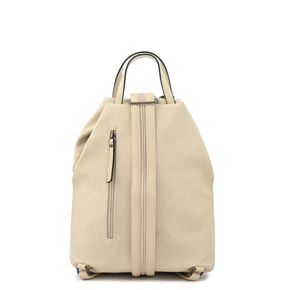 Mochila triana mediana blanco crudo