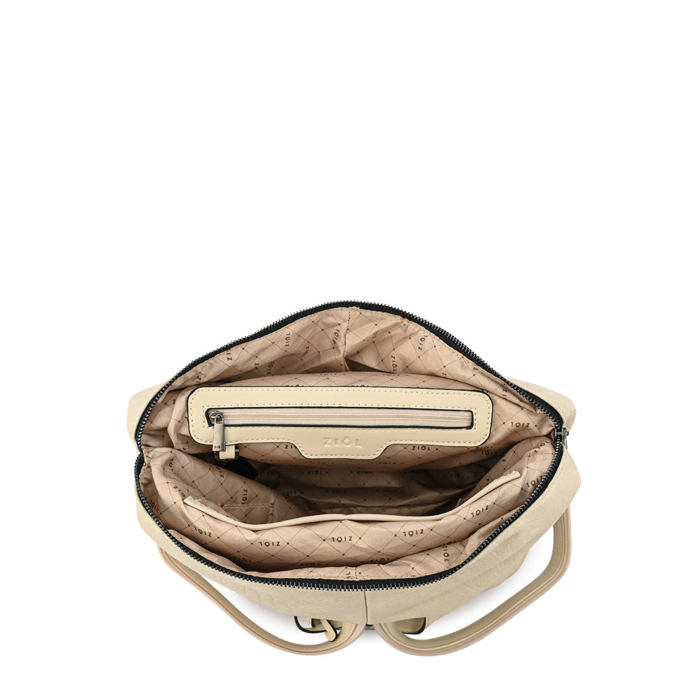 Mochila triana mediana blanco crudo