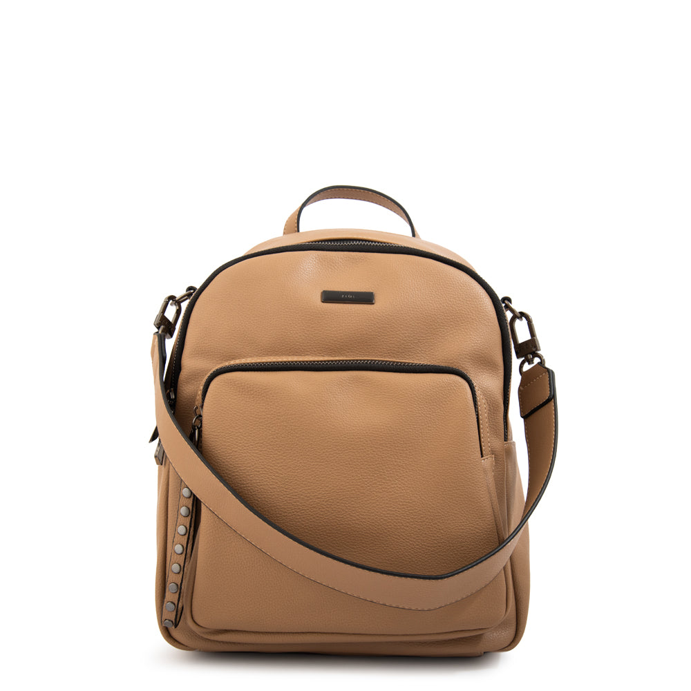 Mochila nahia mediana beige oscuro