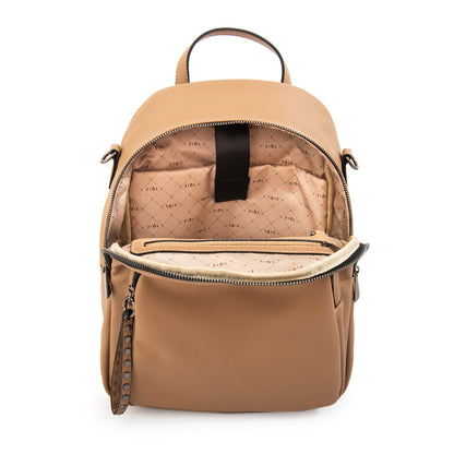 Mochila nahia mediana beige oscuro