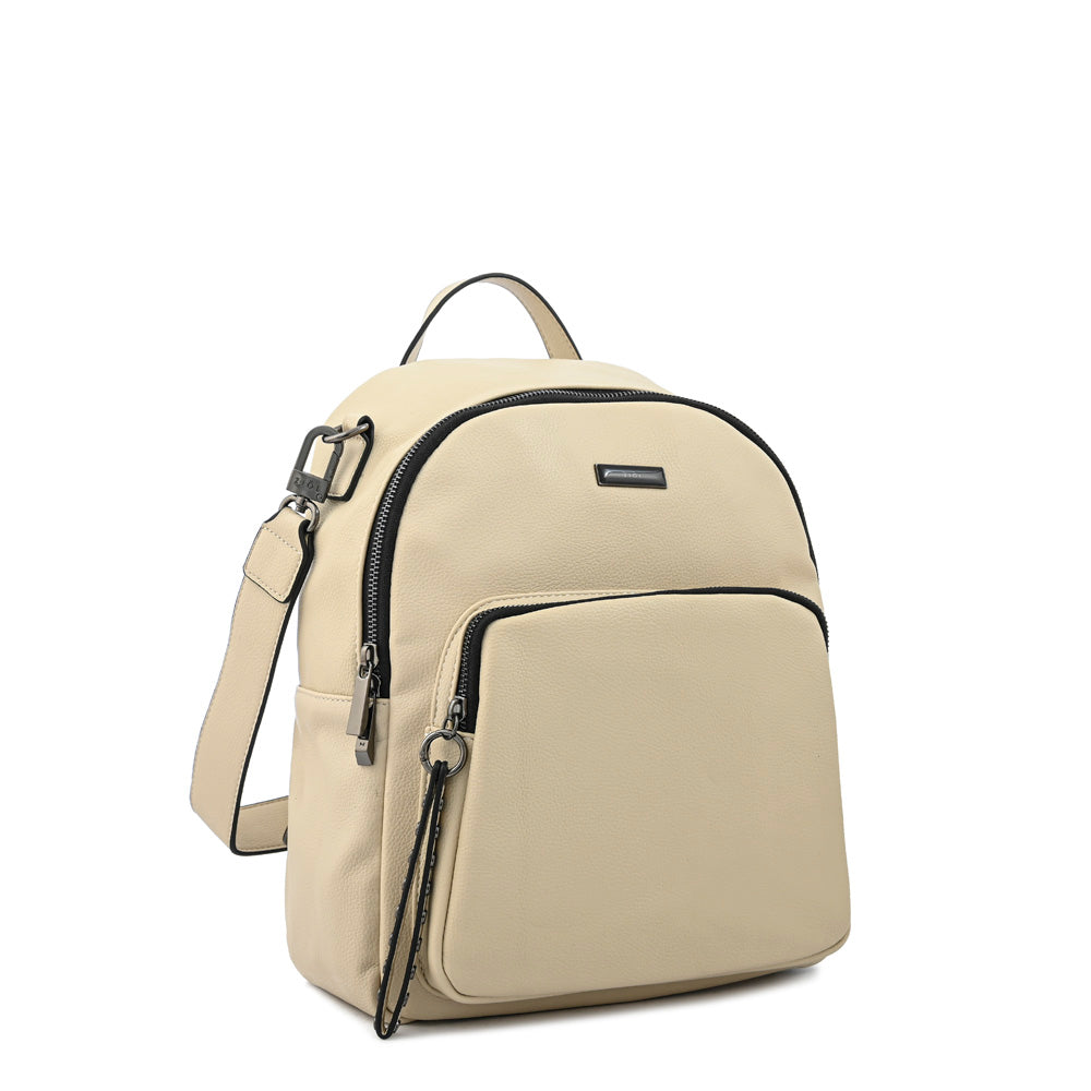 Mochila nahia mediana blanco crudo