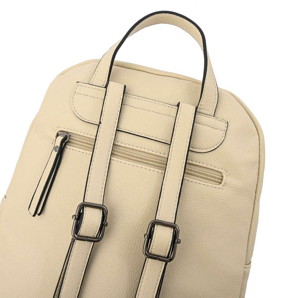 Mochila nahia mediana blanco crudo