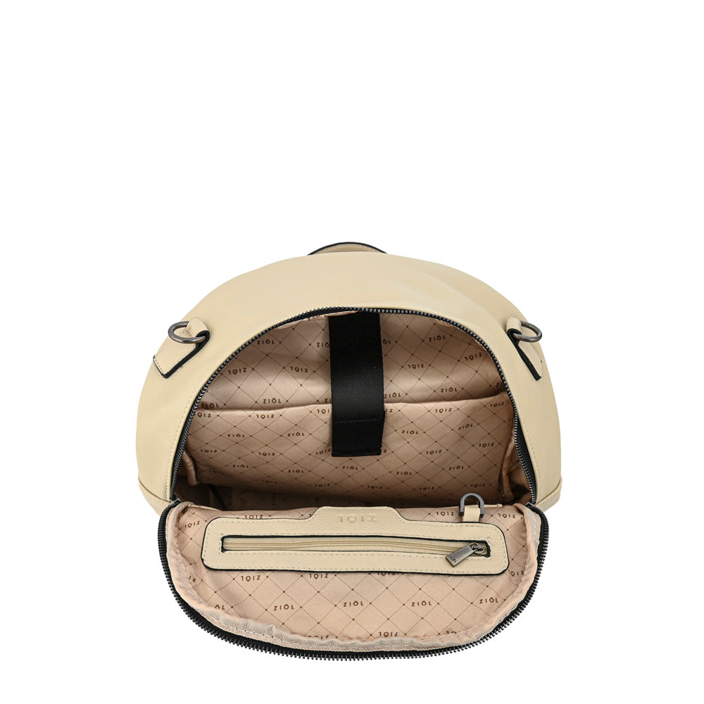 Mochila nahia mediana blanco crudo