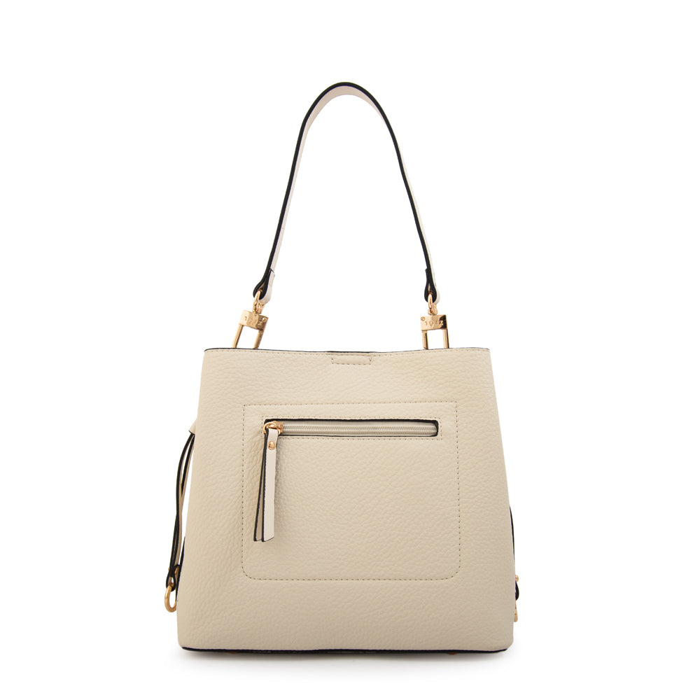 Cartera Bandolera ariadna mediana blanco crudo