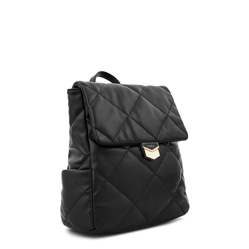 Mochila con tapa liesel mediana negro