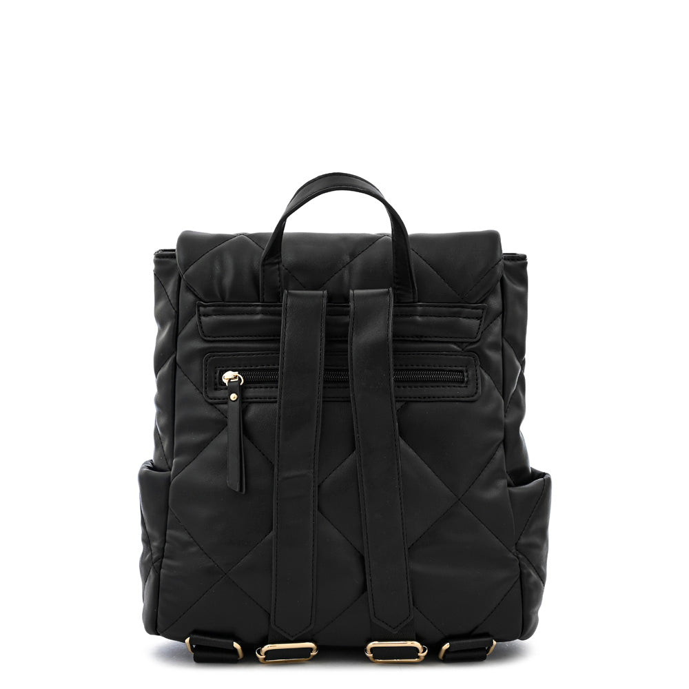 Mochila con tapa liesel mediana negro
