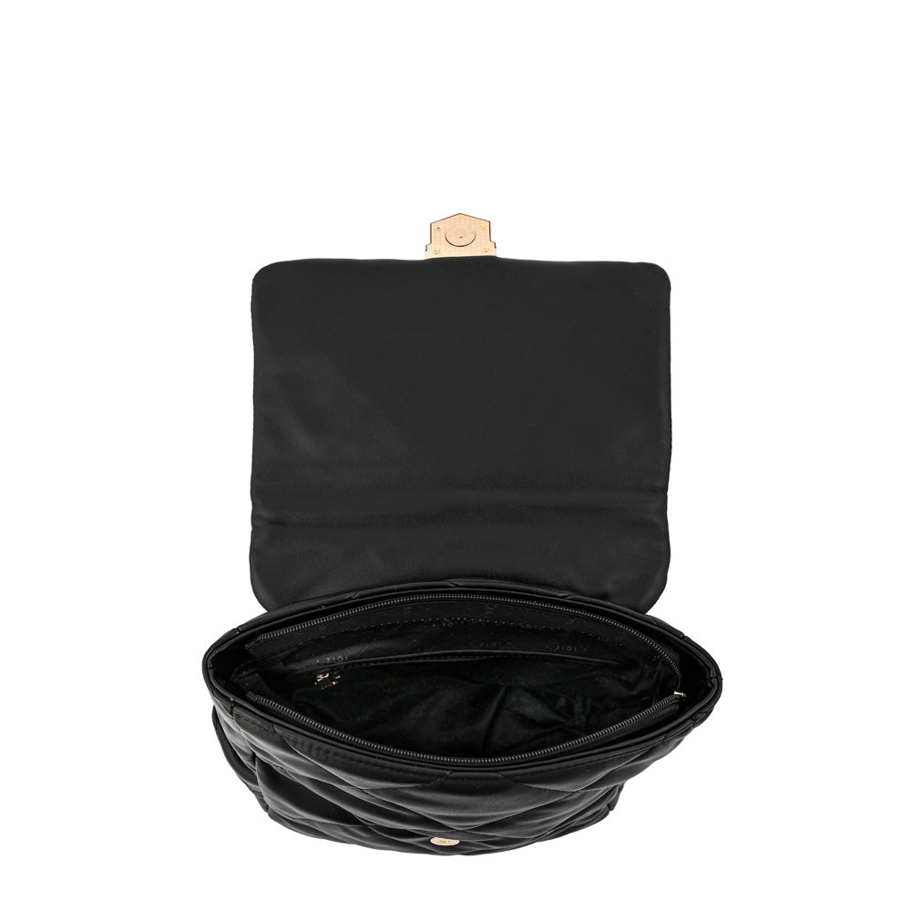 Mochila con tapa liesel mediana negro