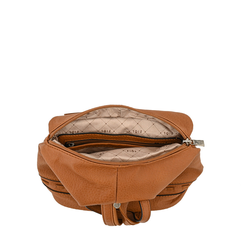Mochila kristal pequeña camel