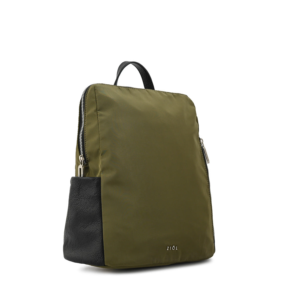 Mochila devi mediana verde oliva