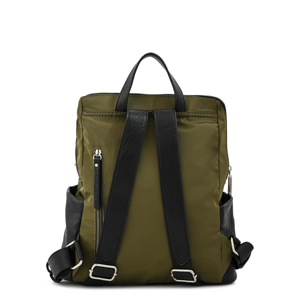 Mochila devi mediana verde oliva