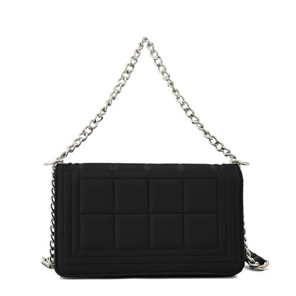 Cartera bandolera con tapa pequeña nay negro especial