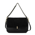 Cartera bandolera con tapa doris mediana negro especial