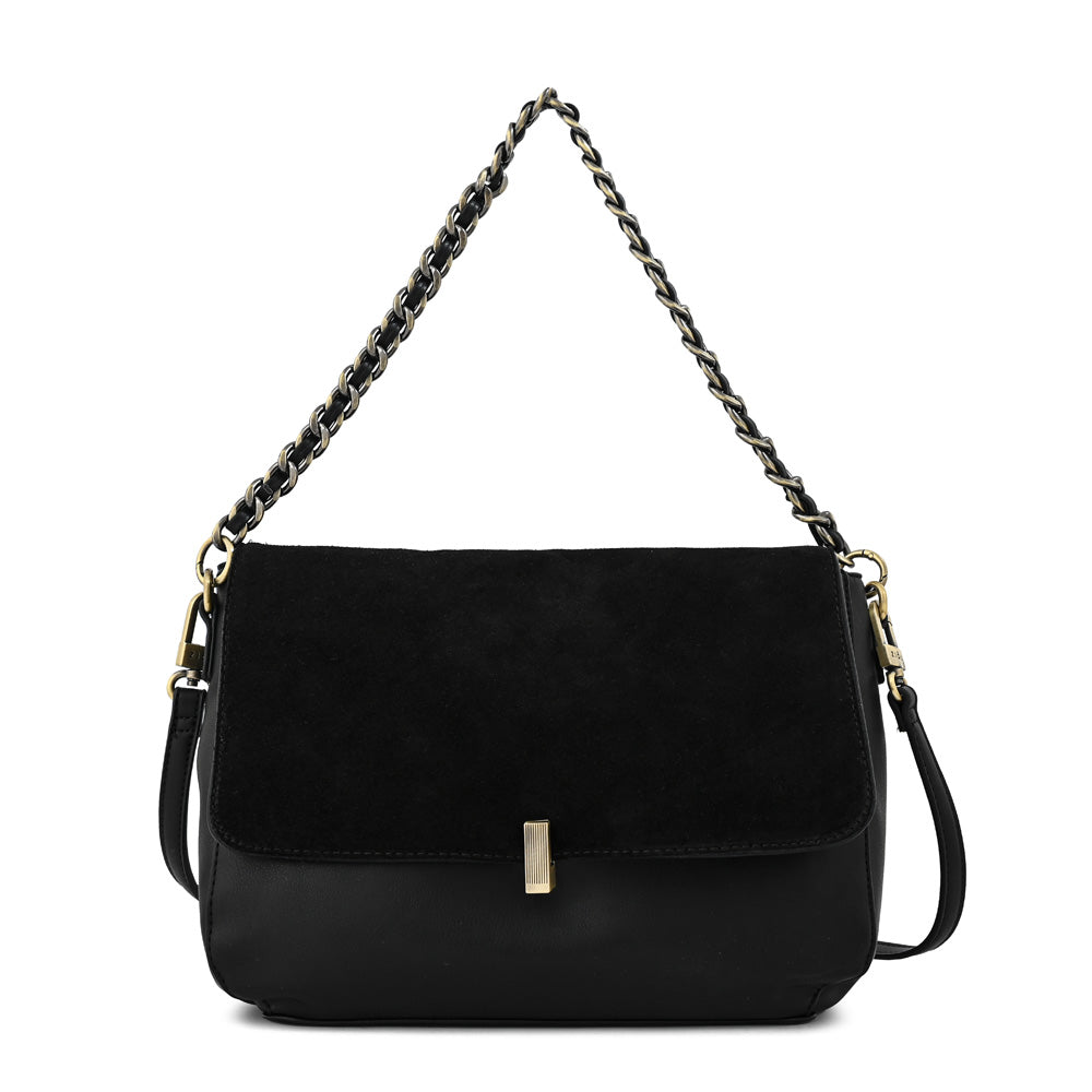 Cartera bandolera con tapa doris mediana