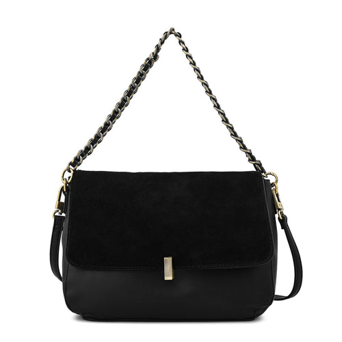 Cartera bandolera con tapa doris mediana