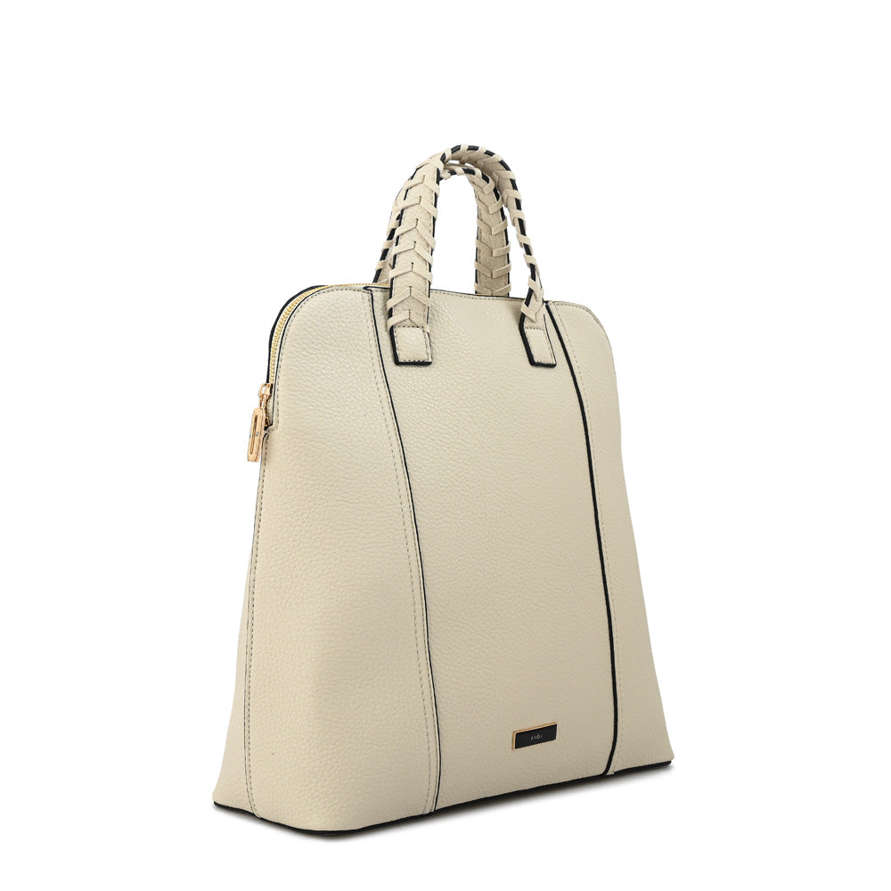 Mochila rosita mediana blanco crudo