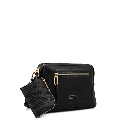Cartera bandolera mediana zia negro